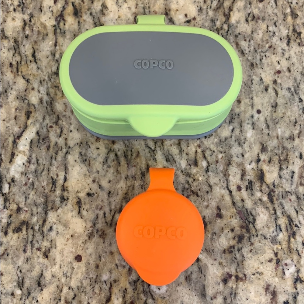 Copco Gray and Orange Food Container Set